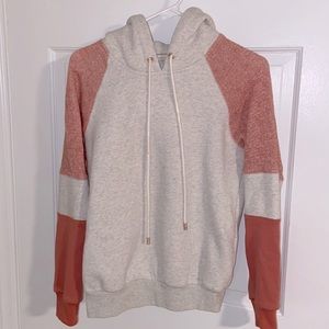 Skies are blue hoodie with tie strings